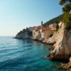 Coastal town on the Adriatic Sea in Croatia, symbolizing the lifestyle and environment attracting foreign professionals applying for a Croatia work permit